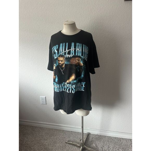 Drake 21 Savage It’s All A Blur Tour 2023 T- shirt - Picture 1 of 3